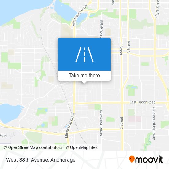 Mapa de West 38th Avenue