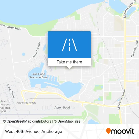 West 40th Avenue map