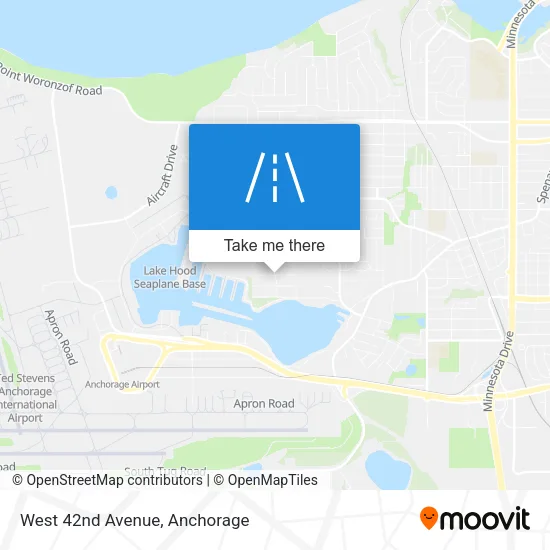 West 42nd Avenue map