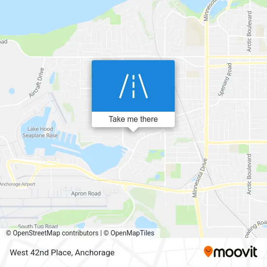 West 42nd Place map