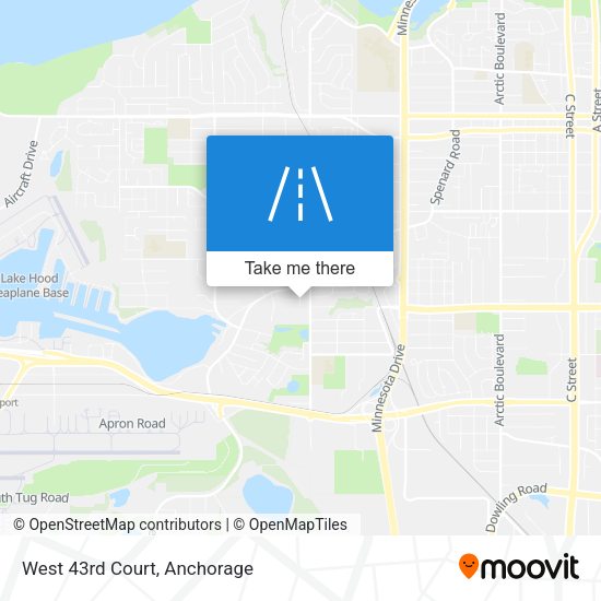 Mapa de West 43rd Court
