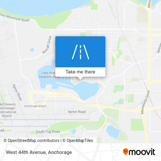 West 44th Avenue map