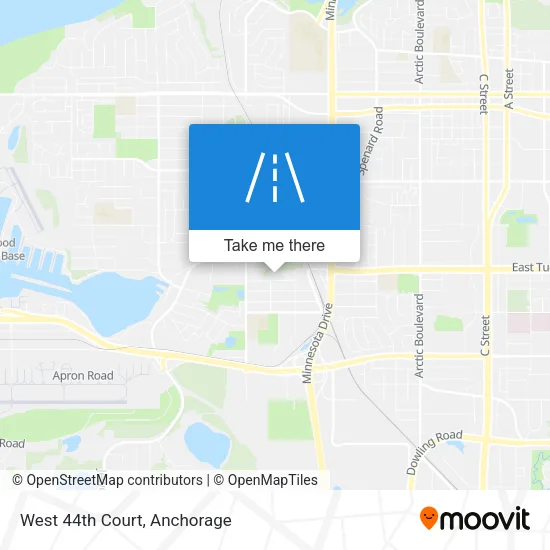 West 44th Court map