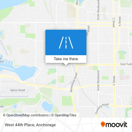 West 44th Place map