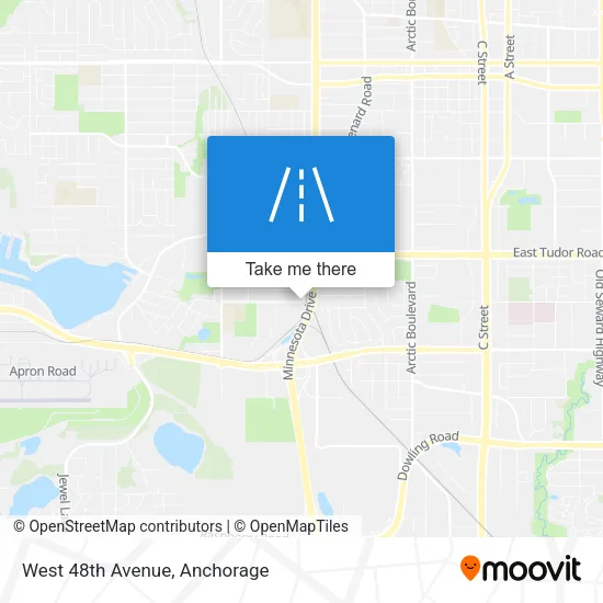 West 48th Avenue map