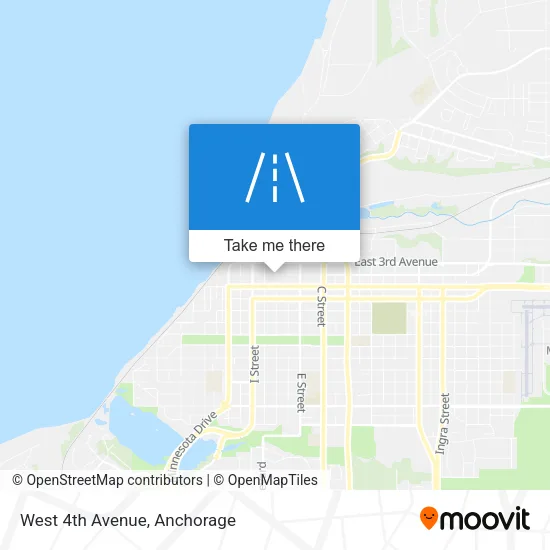 West 4th Avenue map