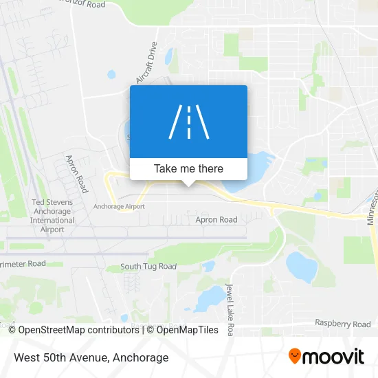 West 50th Avenue map