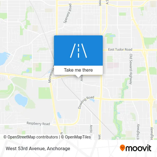 West 53rd Avenue map