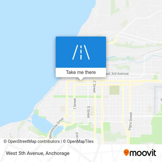 West 5th Avenue map