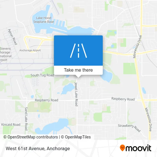 West 61st Avenue map