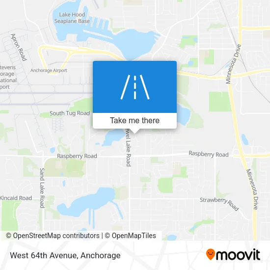 West 64th Avenue map