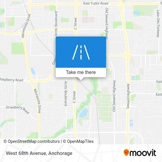 West 68th Avenue map