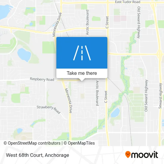 West 68th Court map