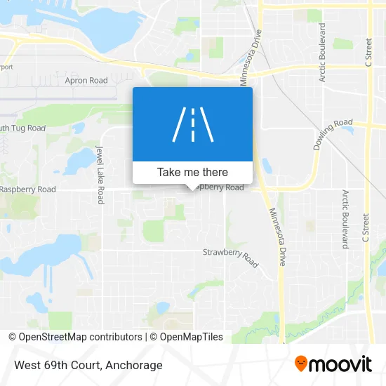 West 69th Court map