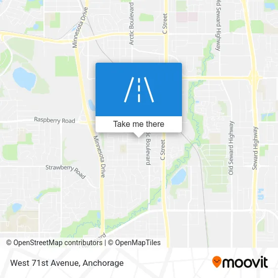 West 71st Avenue map