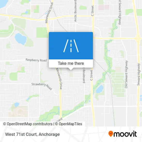 West 71st Court map