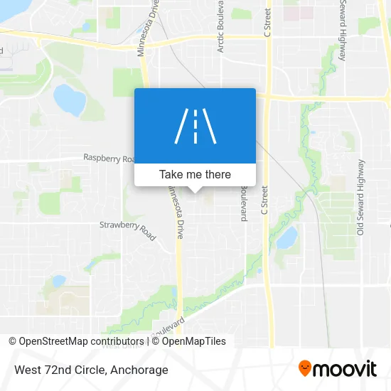 West 72nd Circle map