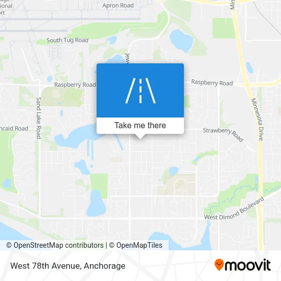 West 78th Avenue map