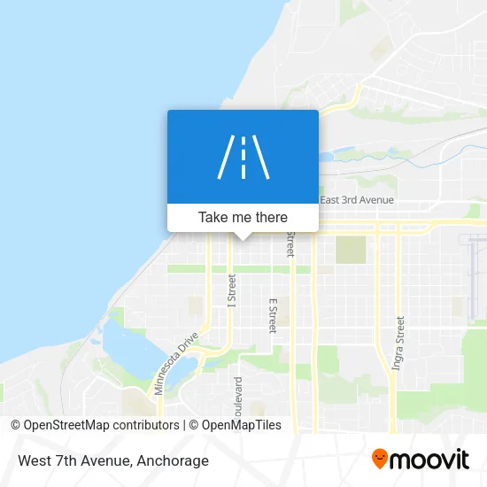 West 7th Avenue map