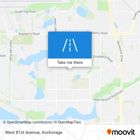 West 81st Avenue map