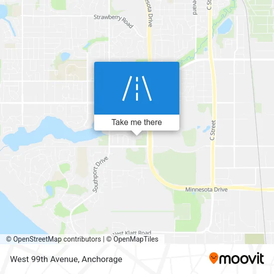 West 99th Avenue map