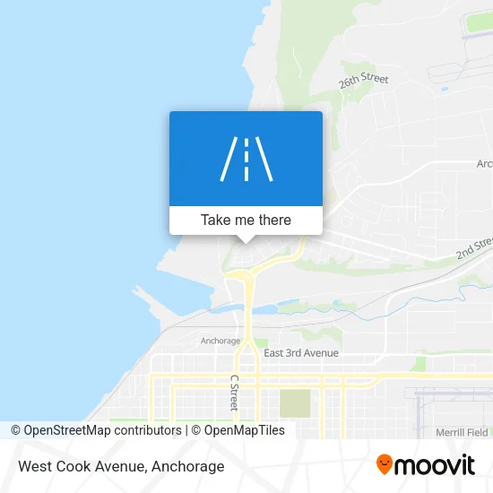 West Cook Avenue map