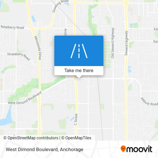 West Dimond Boulevard map
