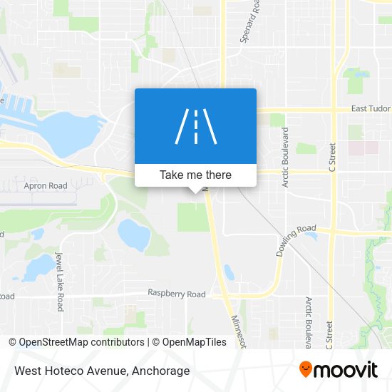 Mapa de West Hoteco Avenue