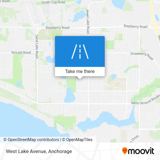 West Lake Avenue map