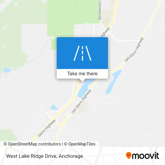 West Lake Ridge Drive map