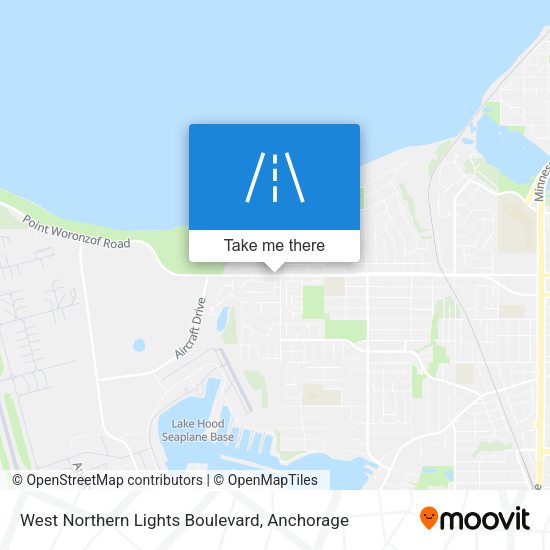 Mapa de West Northern Lights Boulevard