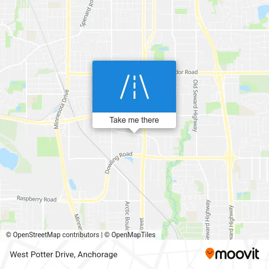 West Potter Drive map