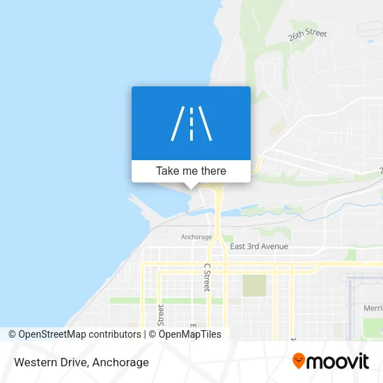Western Drive map