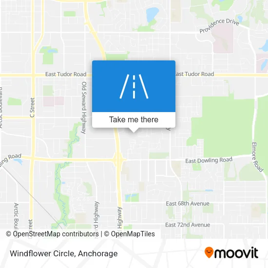 Windflower Circle map