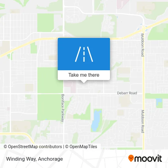 Winding Way map