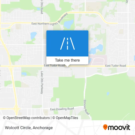 Wolcott Circle map