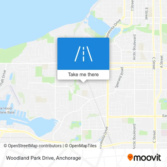 Woodland Park Drive map