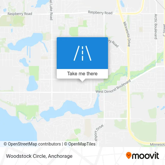 Woodstock Circle map