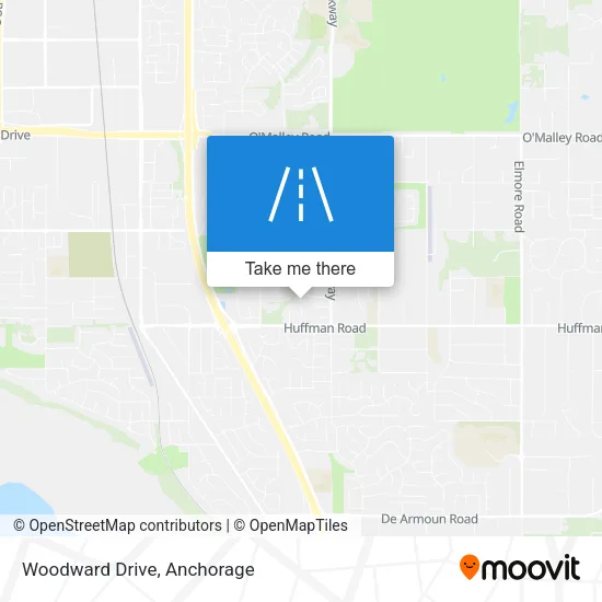 Woodward Drive map
