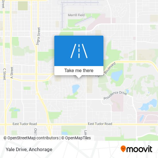 Yale Drive map