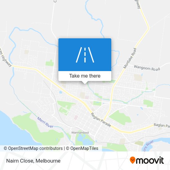 Nairn Close map