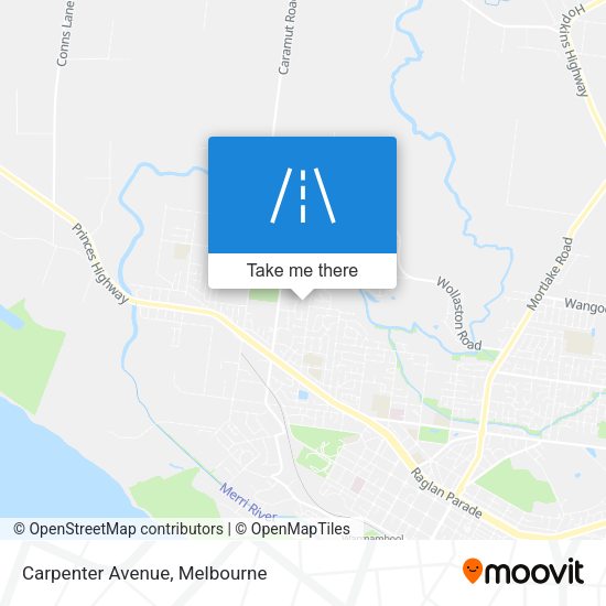Carpenter Avenue map