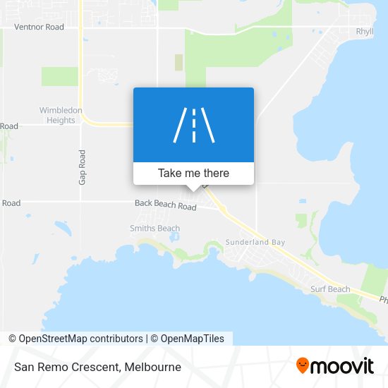 San Remo Crescent map