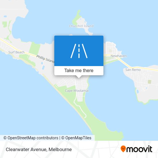 Clearwater Avenue map