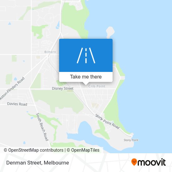 Denman Street map
