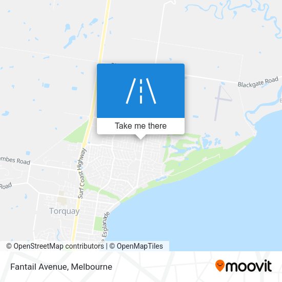 Fantail Avenue map
