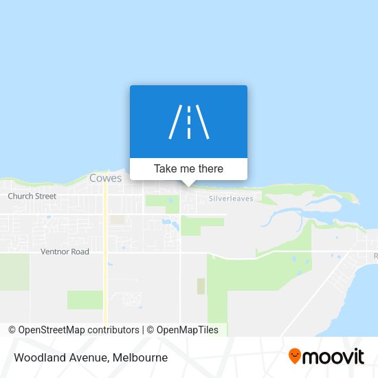Woodland Avenue map