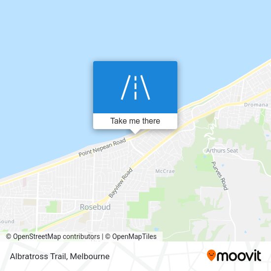 Albratross Trail map