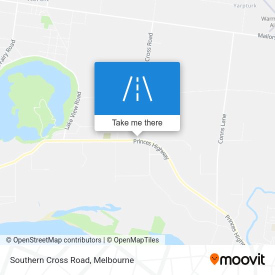 Southern Cross Road map