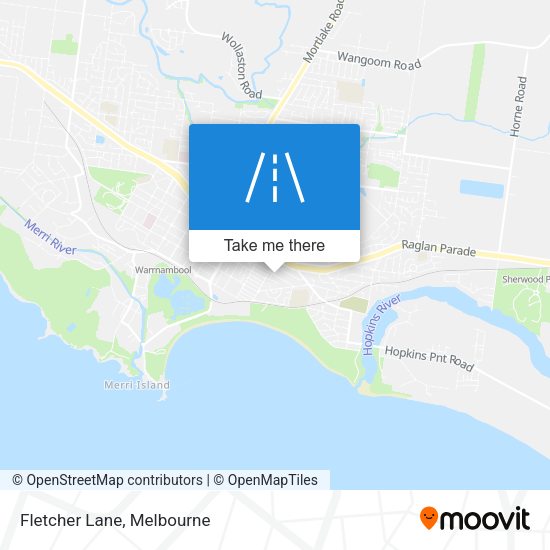 Fletcher Lane map